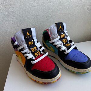 Nike Air Jordan 1 Mid GS “What The / Championships” | Size 5Y | Authentic